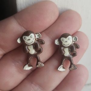 Monkey earrings